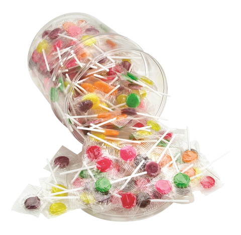 Sugar Free Lollipops - (6) 2 lb tubs/case
