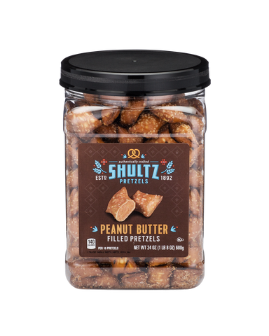 Shultz PB Pretzel Nuggets - (8) 1.5 lb tubs/case