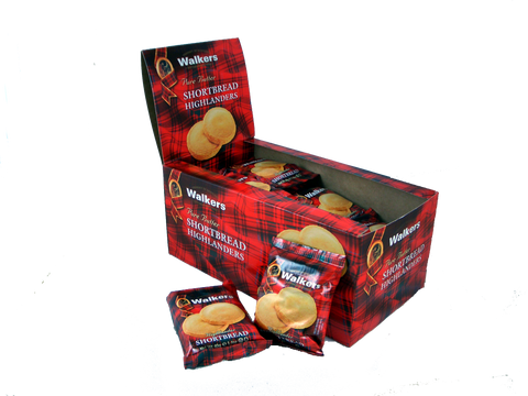 Walkers Shortbread Highlanders 2 pk - (6) 24 pk boxes/case