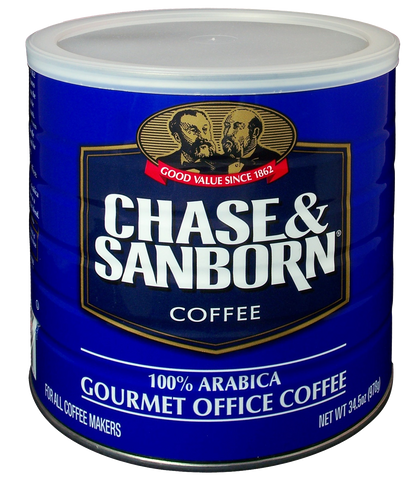 Chase and Sanborn 100% Arabica Coffee - (6) 34.5 oz cans/case