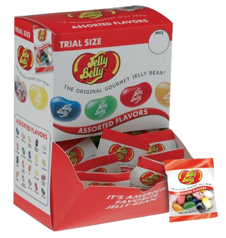 Jelly Belly 0.35 oz Assorted Flavor Bags - (4) 80 ct boxes/case