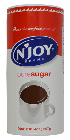 N'Joy Sugar - (24) 20 oz canisters/case