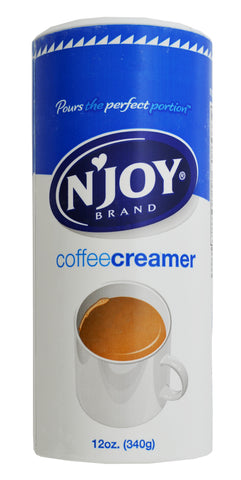 N'Joy Non-Dairy Creamer Canister - (24) 12 oz canisters/case